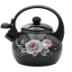Czajnik emaliowany Brunbeste Black Rose 2,2L czajnik do gotowania wody