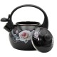 Czajnik emaliowany Brunbeste Black Rose 2,2L czajnik do gotowania wody