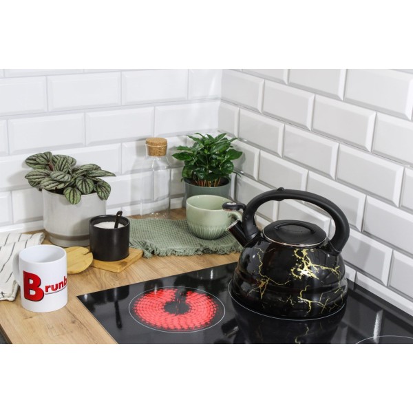 Czajnik emaliowany Brunbeste Marble Gold BB-4553 3,0 l do gotowania wody