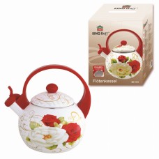 Czajnik emaliowany Kinghoff Roses KH-1910 2,0L do kuchenek indukcyjnych i gazowych
