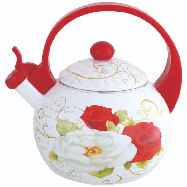 Czajnik emaliowany Kinghoff Roses KH-1910 2,0L do kuchenek indukcyjnych i gazowych
