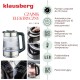 Czajnik elektryczny Klausberg KB-7888 szklany 1,7 l z regulacją temperatury do kawy i herbaty