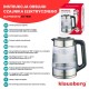 Czajnik elektryczny Klausberg KB-7888 szklany 1,7 l z regulacją temperatury do kawy i herbaty