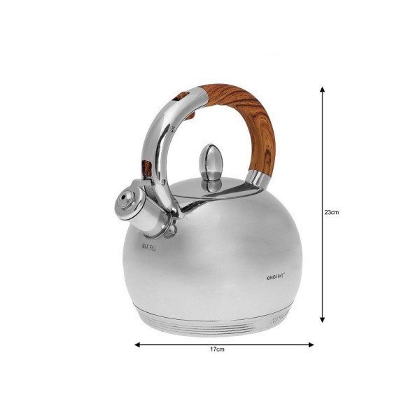 Czajnik stalowy KiNGHOFF KH-3778 3,0L do gotowania wody