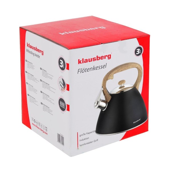 Czajnik stalowy Klausberg KB-7262 do gotowania wody 3.0L matowy lakierowany
