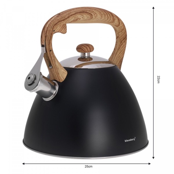 Czajnik stalowy Klausberg KB-7262 do gotowania wody 3.0L matowy lakierowany
