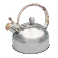 Чайник, Brunbeste, Stalowy z gwizdkiem indukcja 2.5L, marmurowy uchwyt, BB-2269, Czajnik stalowy z gwizdkiem tradycyjny indukcja 2.5L Marmurowy uchwyt