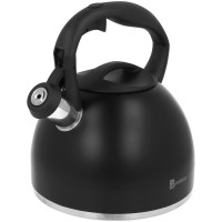 Czajnik BRUNBESTE BB-2442 do kuchenki gazowej i indukcji 2,7 l, stalowy czarny matowy