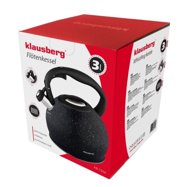 Czajnik stalowy Klausberg Marmo KB-7266 3.0L do gotowania wody