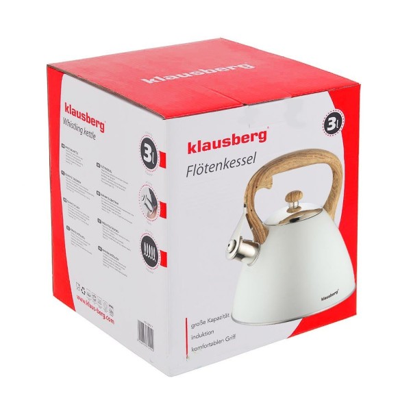 Czajnik stalowy Klausberg KB-7264 3.0L matowy do kuchni