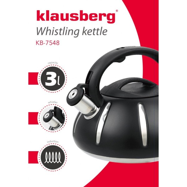 Czajnik stalowy Klausberg KB-7548 3,0L do gotowania wody na kuchence