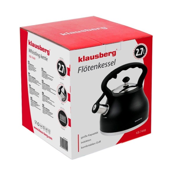 Czajnik Klausberg KB-7448 stal nierdzewna 2,7L grube dno do gotowania wody