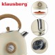 Czajnik elektryczny Klausberg KB-7905 ze stali nierdzewnej 1,8L z termometrem beżowy