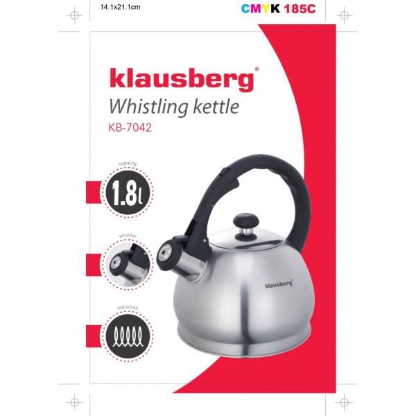 Czajnik stalowy Klausberg KB-7042 1,8 l do gotowania wody