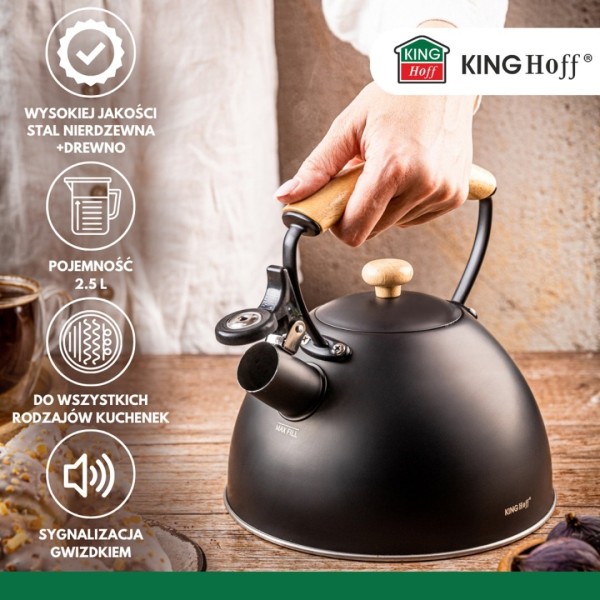 Czajnik z gwizdkiem Kinghoff KH-1999 (2,5 l)