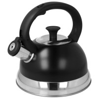 Чайник Brunbeste Czajnik stalowy z gwizdkiem tradycyjny na indukcję 2.5L czarny BB-2392