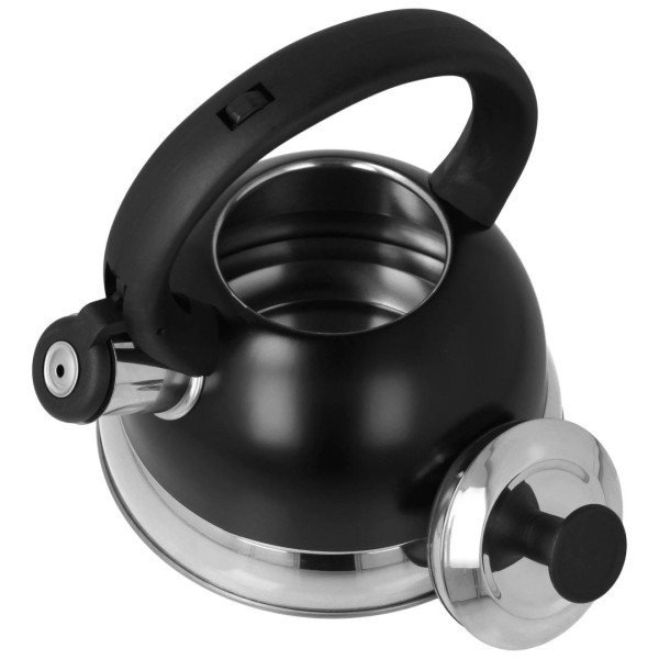 Чайник Brunbeste Czajnik stalowy z gwizdkiem tradycyjny na indukcję 2.5L czarny BB-2392