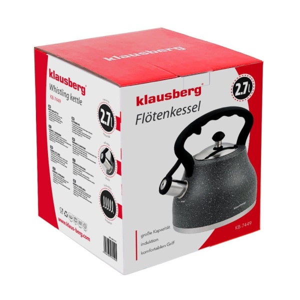 Czajnik Klausberg KB-7449 stal nierdzewna 2,7L grube dno do kuchni