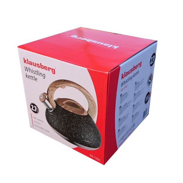 Czajnik stalowy Klausberg KB-7282 Wood Line 2,7L do gotowania wody