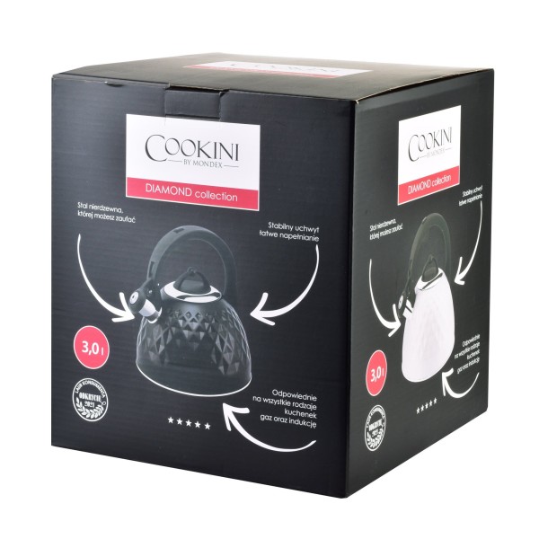 Czajnik do gotowania wody Diamond COOKINI 3,0L satynowy