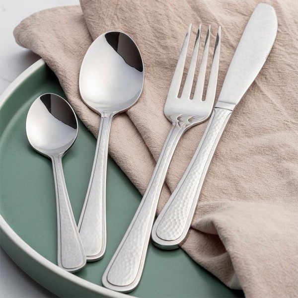 Sztućce Noże stołowe, Siren Nava 10-121-032, komplet 3‑elementów, stal nierdzewna, obiadowe