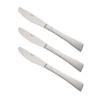 Komplet noży stołowych Kinghoff KH-1444, 3 elementy, do serwowania obiadu, połysk