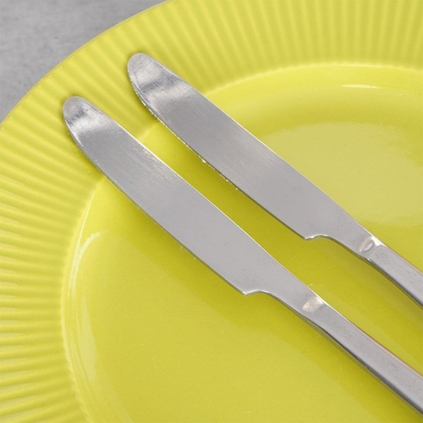 Noże stołowe, Excellent Houseware 139407 — komplet 2 noży obiadowych, stalowe