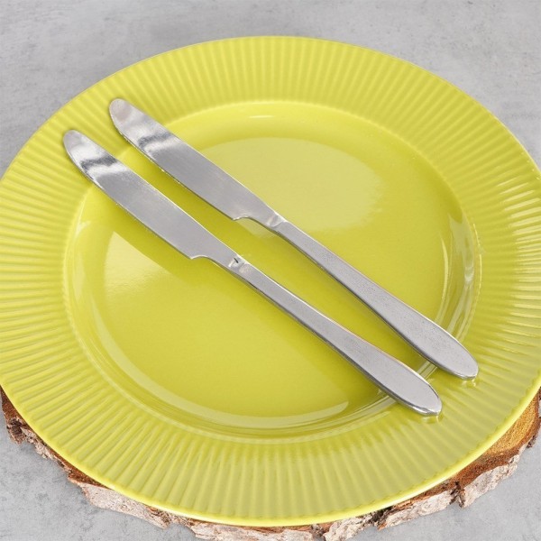 Noże stołowe, Excellent Houseware 139407 — komplet 2 noży obiadowych, stalowe