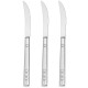 Noże stołowe Harmony Nava 10-121-052, комплект сталевих столових ножів, 3 шт, для обіду