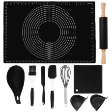 Набір кухонного приладдя Zestaw Do Ciasta: столиця, валик, силіконові аксесуари для випікання