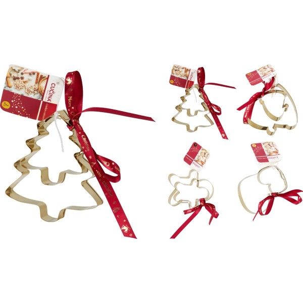 Formy do wypiekania, ZESTAW FOREMEK DO CIASTEK 2 SZT. ŚWIĄTEC — foremki świąteczne do ciastek