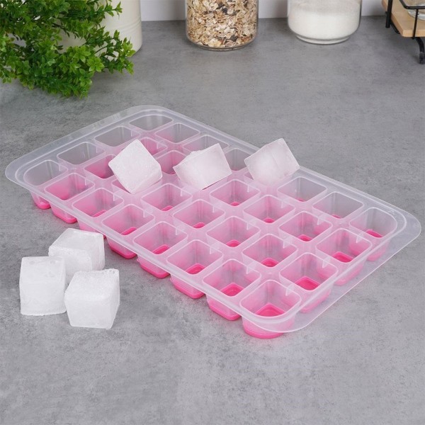 Силіконова форма для кубиків льоду на 32 кубики льоду, мікс кубиків льоду, EXCELLENT HOUSEWARE 259141