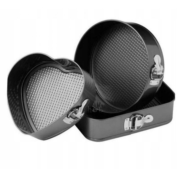 Zestaw form do pieczenia Brunbeste BB-1038 3 sztuki non-stick metaliczne