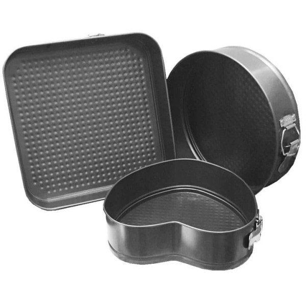 Zestaw form do pieczenia Brunbeste BB-1038 3 sztuki non-stick metaliczne