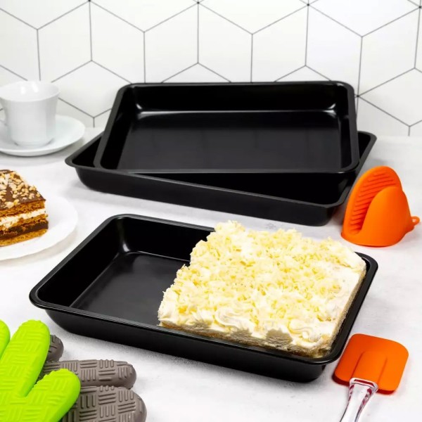 Zestaw 3 form do pieczenia kinghoff KH-4199 non-stick blaszanych