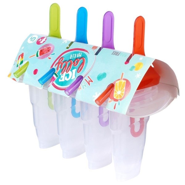 ФОРМА ДЛЯ МОРОЗИВА, 4 ШТУКИ, СОРБЕТ, ВІДМІННИЙ ПОСУД ДЛЯ ДОМАШНЬОГО ОБСЛУГОВУВАННЯ 122221