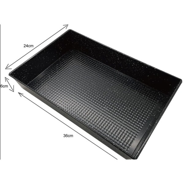 Форма для випікання, KingHoff KH-1776, бляшана 36×24 см, антипригарне мармурове покриття