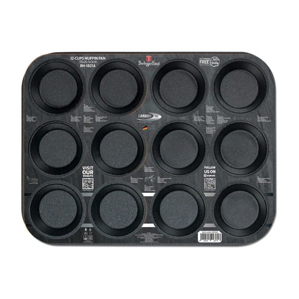 Forma do muffinków Berlinger Haus Carbon Pro BH-1821 na 12 sztuk