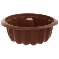 Forma do pieczenia Orion Sillinie 151732 silikonowa do babki brązowa 26 cm