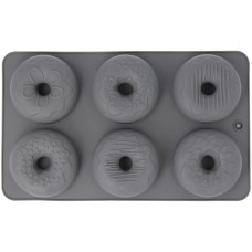 Форма для випікання, BRUNBESTE BB-3359, силіконова форма для пончиків/павчків, 6 отворів, антипригарна