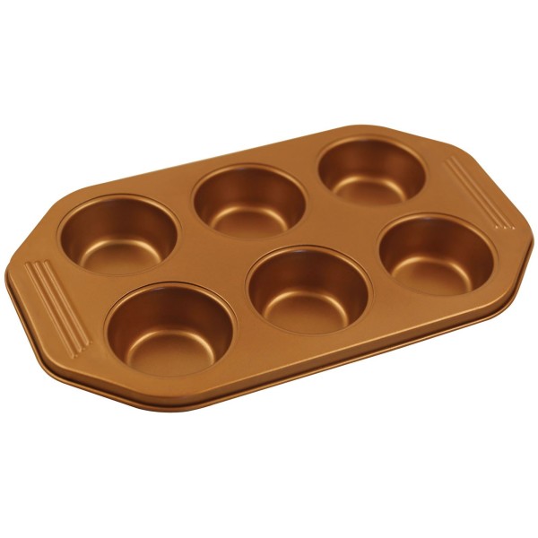 Forma do pieczenia Klausberg KB-7375 na 6 muffinek z powłoką non-stick Copper