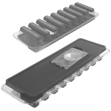 Форма для льоду, ORION 151126, силіконова форма-контейнер для кубиків льоду, сіра, під заморожування та напої