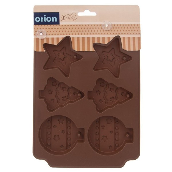 Forma do pieczenia ciastek Sillinie Orion 151767 silikonowa brązowa świąteczna
