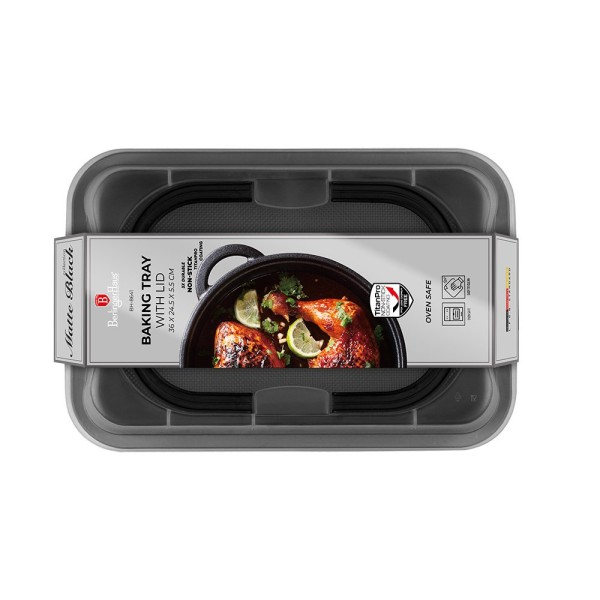 Forma do pieczenia BerlingerHaus BH-8641 z pokrywą Matte Black Collection