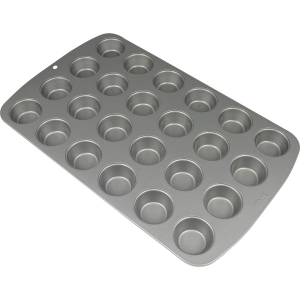 Forma do pieczenia PME mini muffinki 24 szt. nieprzywierająca 36x26,5 cm biała