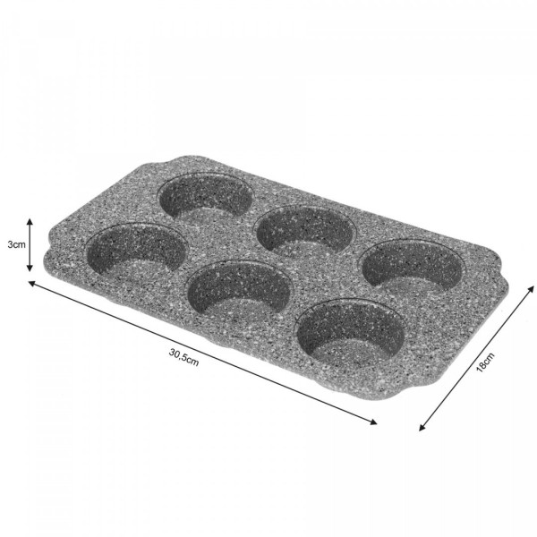Forma do pieczenia Klausberg KB-7381 blacha na 6 muffinek