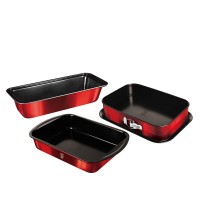 Zestaw form do pieczenia Berlinger Haus Burgundy BH-7632, 3 sztuki
