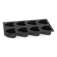 Forma do pieczenia 8 mini muffinek Patisse Starflex silikonowa serca