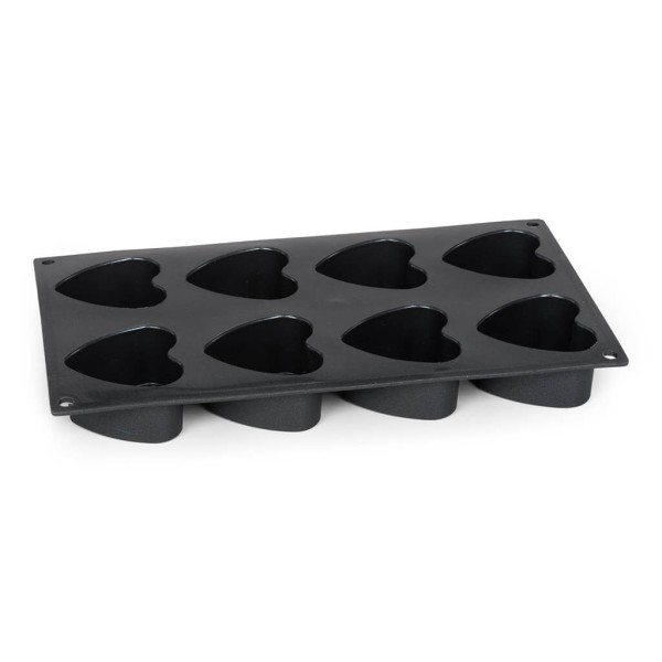 Forma do pieczenia 8 mini muffinek Patisse Starflex silikonowa serca