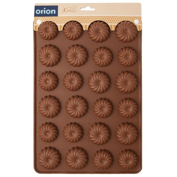 Forma do pieczenia Silikonowa Sillinie Orion 151730 brązowa do ciastek kruchego ciasta